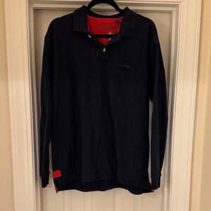 Orvis Navy Long Sleeve Polo Shirt